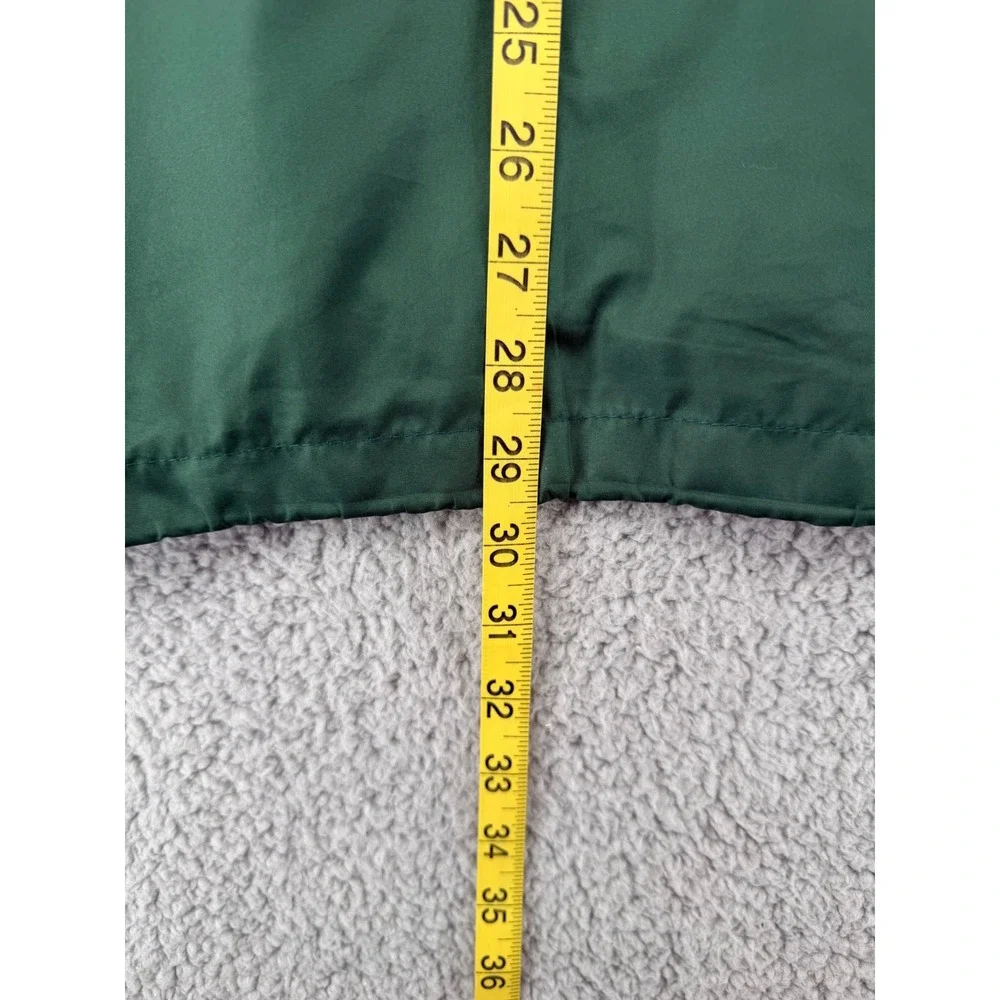 Vintage Dunbrooke Green Bay Packers Windbreaker Jacket Green White Gray Mens XL